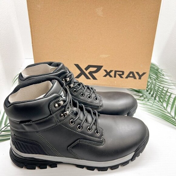 Xray Andy Men\'s Black Lace Up Round Toe Casual Ankle Boots Size 11 NWB